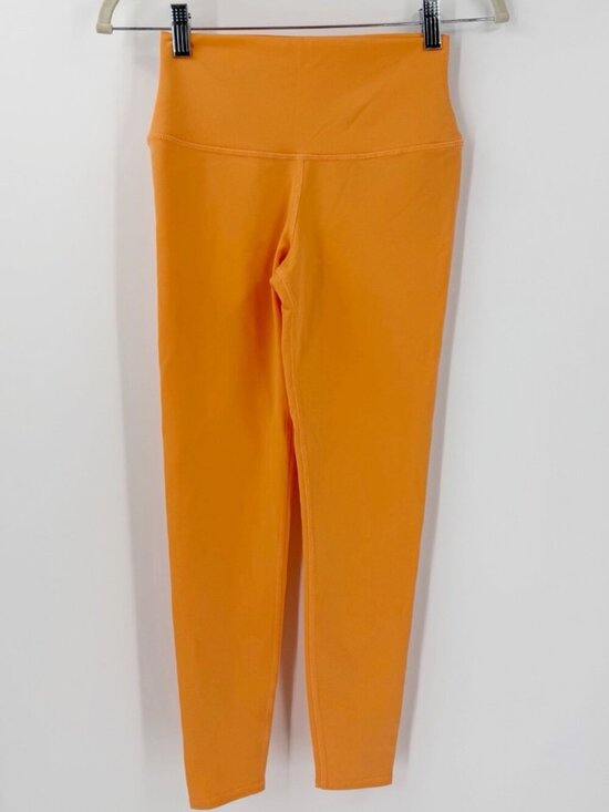 ALO Pants - ALO Yoga Orange Mid Rise 7/8 Leggings XS 24" Inseam
